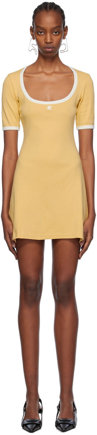 плаття Courrèges Courrèges Holistic Minidress Жовтий | 124JRO358JS0070