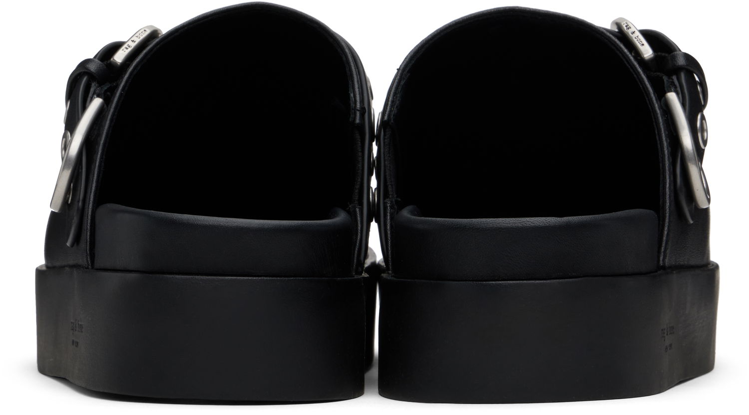 Одяг rag & bone Rag & Bone Geo Platform Mules чорний | WFF24HF1003LE03, 1