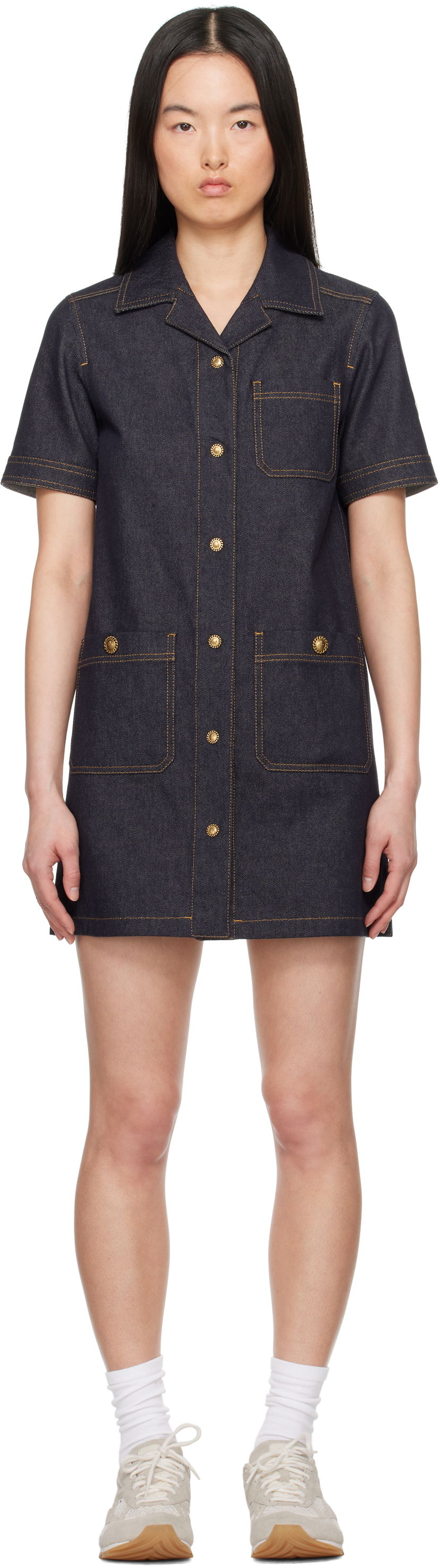 плаття Moncler Moncler Denim Shirt Dress Синій | K10932G00007597BH