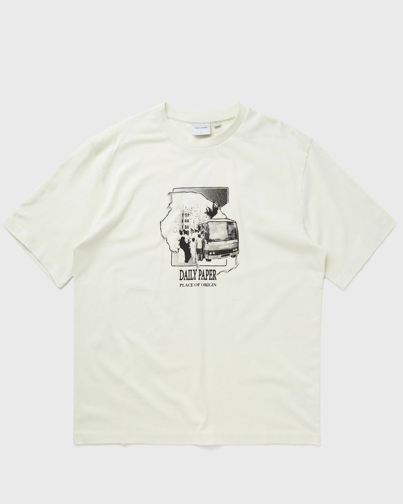 Футболка DAILY PAPER Place of Origin Shortsleeves білий | 2413011