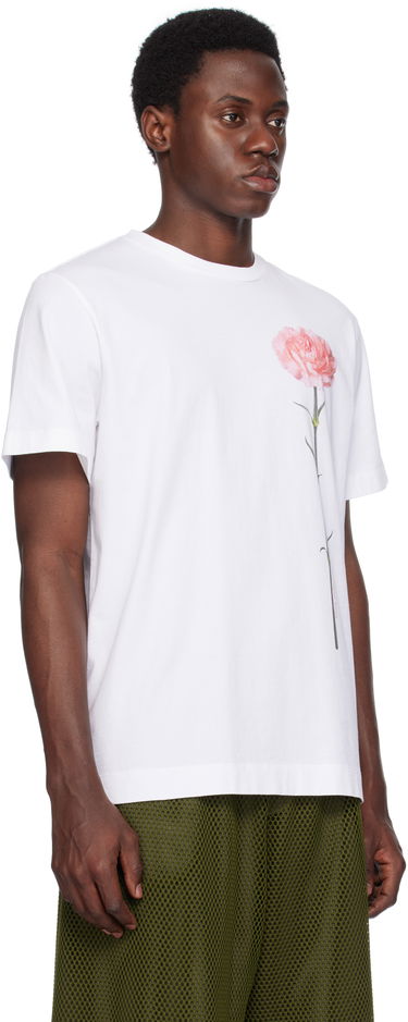 Футболка Simone Rocha Simone Rocha Carnation Print T-Shirt Рожевий | 5195P32A-M 0569, 4