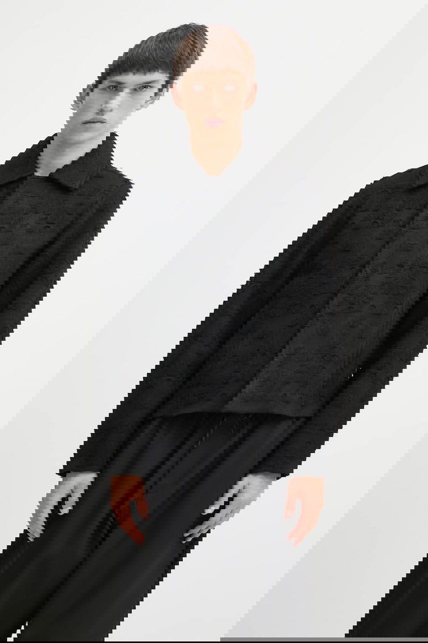 Куртка ADER ERROR Textured Knit Collared Jacket чорний | BO01FWKT0706BK, 0