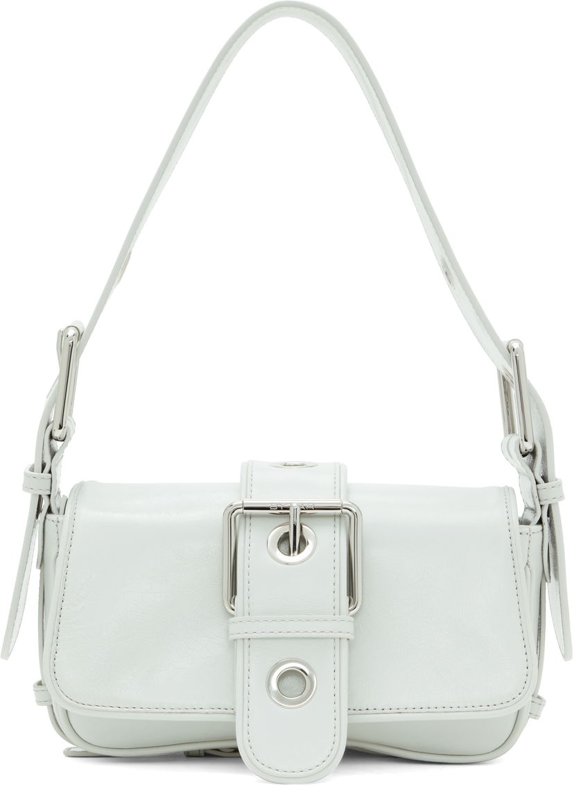 Сумка BY FAR BY FAR Eloise Creased Leather Shoulder Bag білий | MWBSB015CL034WH025PL