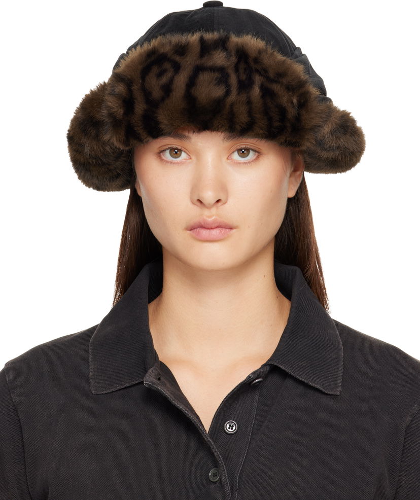 Кепка Andersson Bell Andersson Bell Faux Fur Leopard Print Ear Flap Cap Різнокольоровий | aaa500u