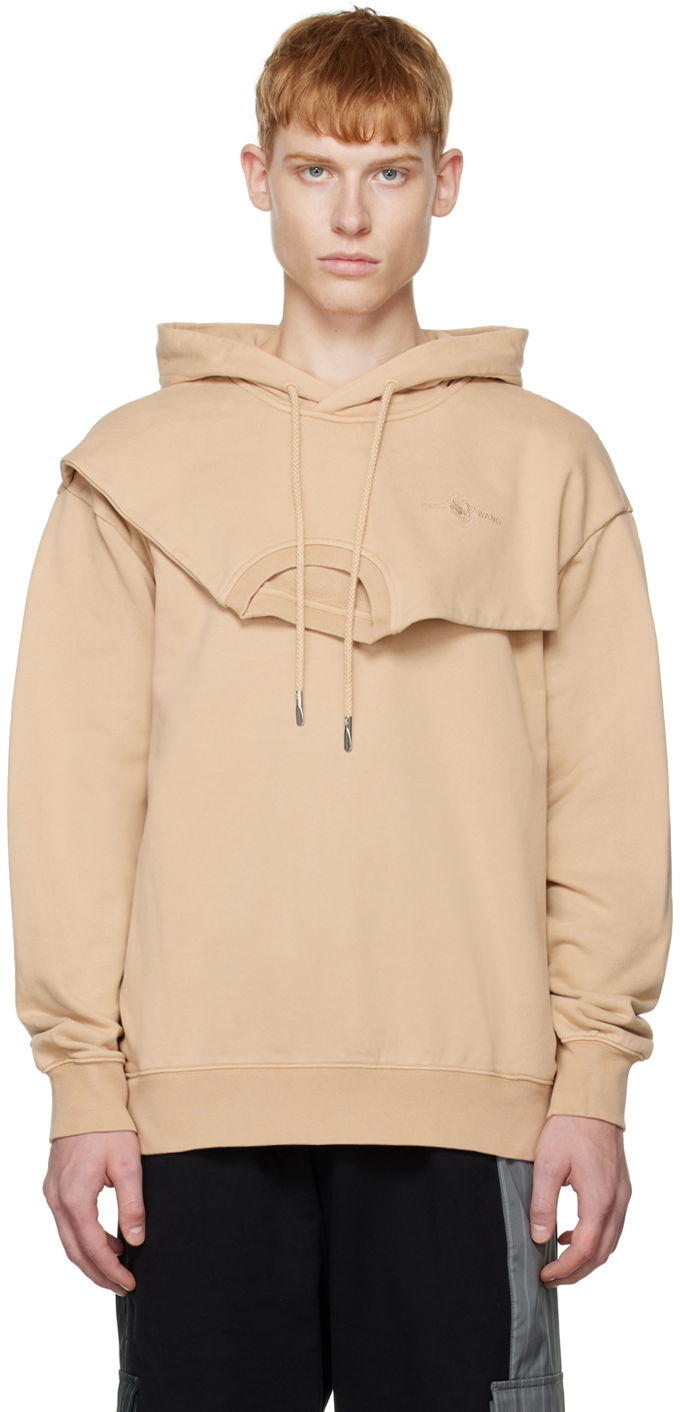 Світшоти Feng Chen Wang Feng Chen Wang Paneled Hoodie бежевий | FMF14HD04