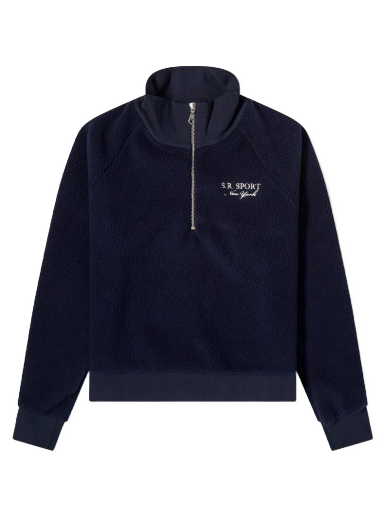 Світшоти Sporty & Rich Sport Sherpa Quarter Zip темно-синій | QZ662NA