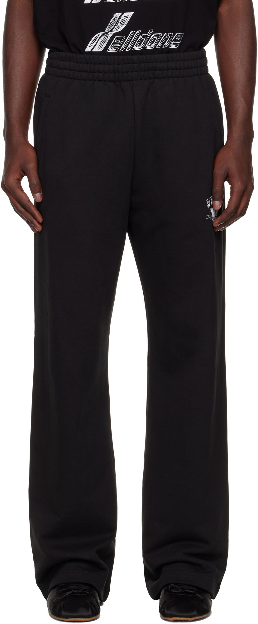 Спортивні штани We11done We11done Collegiate Sweatpants чорний | WD-TA2-25-706-U-BK