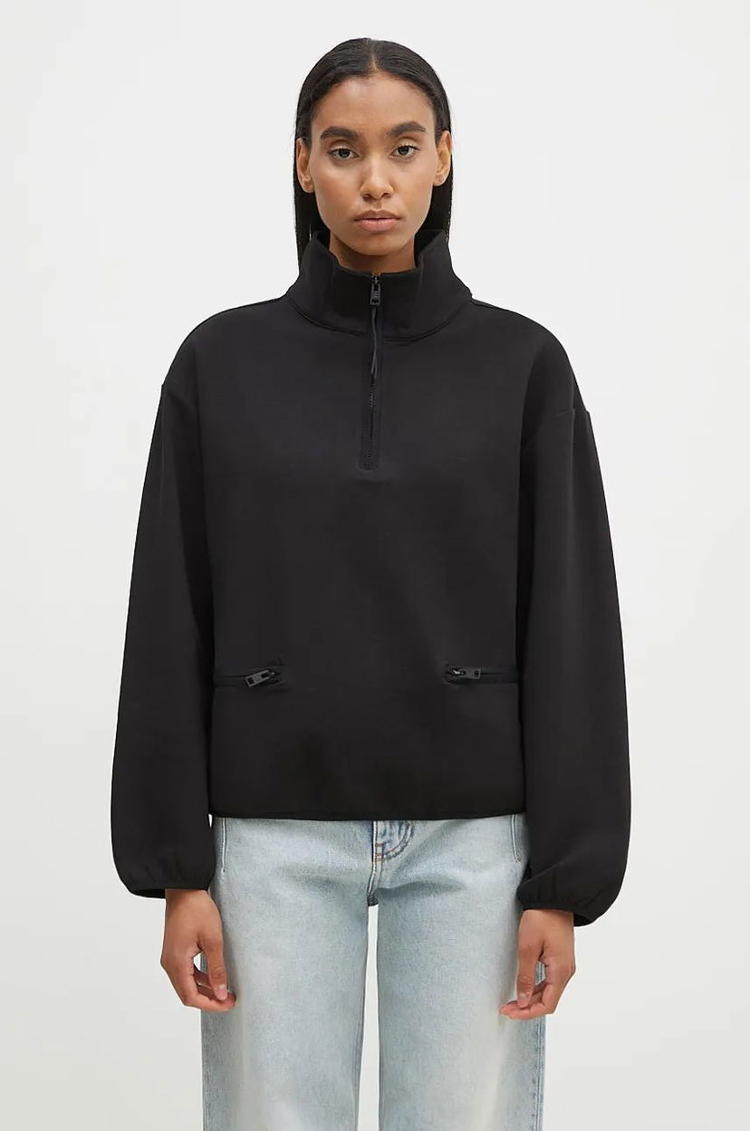 Світшоти WOOLRICH Fleece Half Zip Sweatshirt чорний | CFWWSW0136FRUT3865.UT38