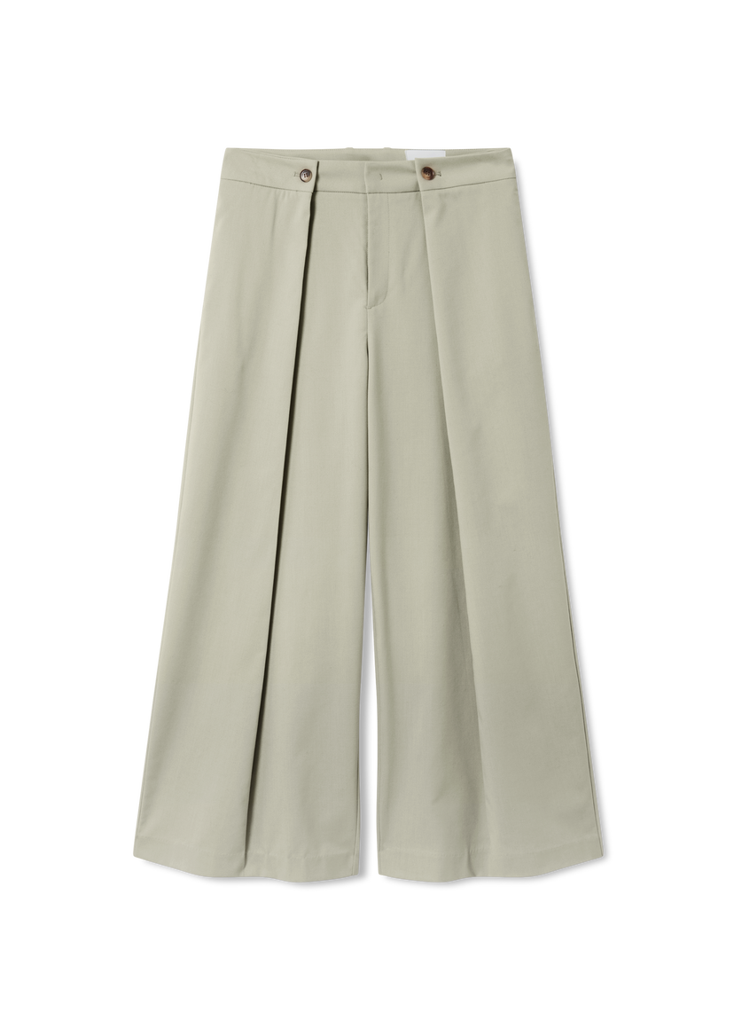 Штани AXEL ARIGATO Riley Wide-Leg Cropped Trousers Зелений | A3350001