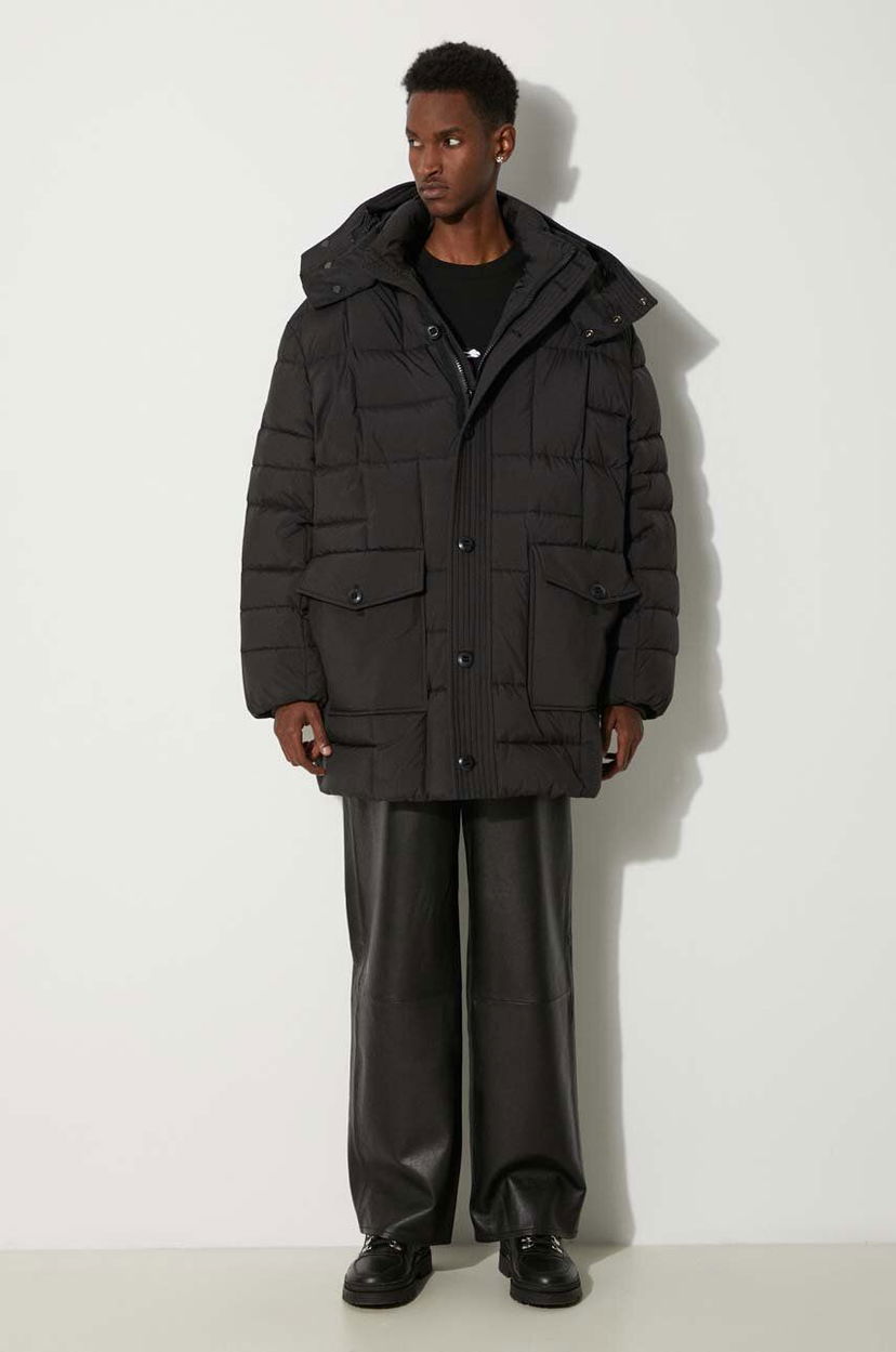 Парка KENZO Weave Mid-Length Winter Parka чорний | FE65OU3129NL.99