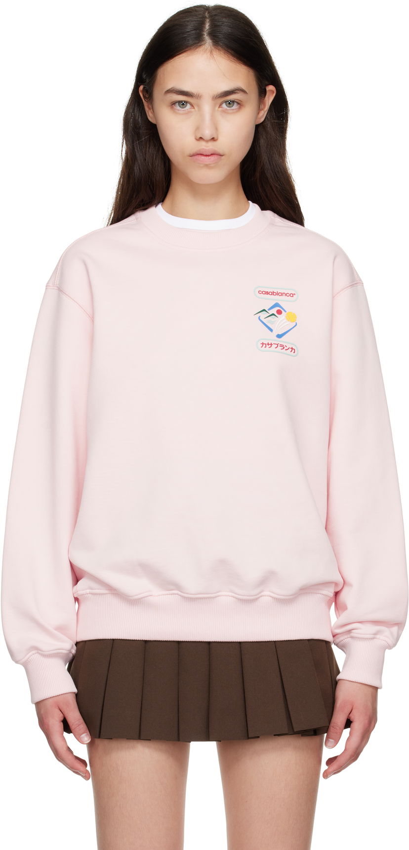 Світшоти Casablanca Casablanca Montagne Sportif Sweatshirt Рожевий | WPF25-JTP-364-01