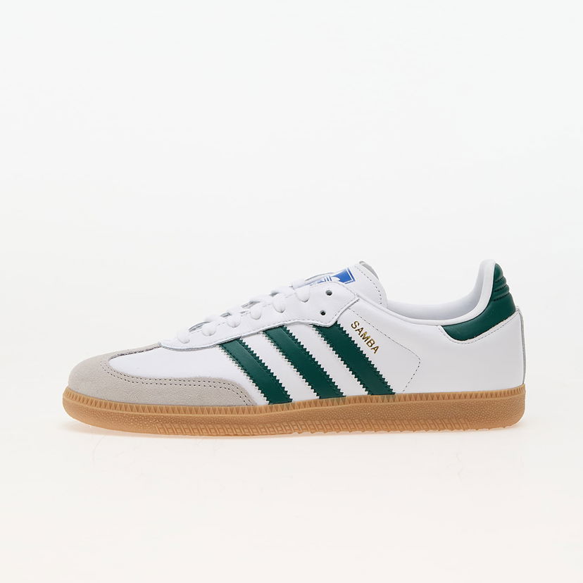 Кросівки та взуття adidas Originals adidas Samba Og Ftw White/ Collegiate Green/ Gum білий | IE3437