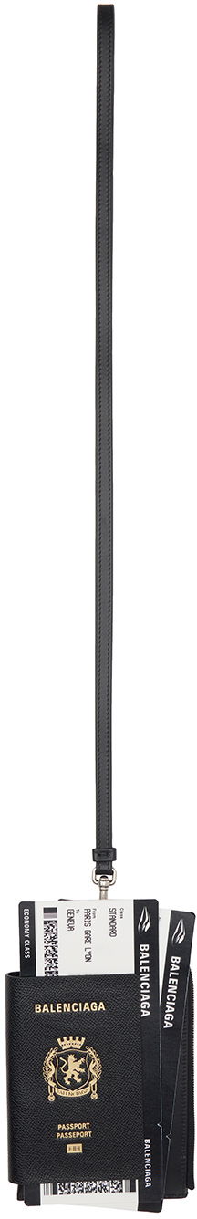 Гаманець Balenciaga Passport Holder with Phone Pocket чорний | 787733 2AA3R