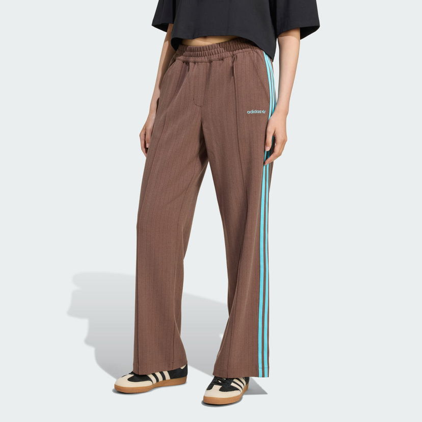 Штани adidas Performance Pinstripe Track Pants Коричневий | JX5308