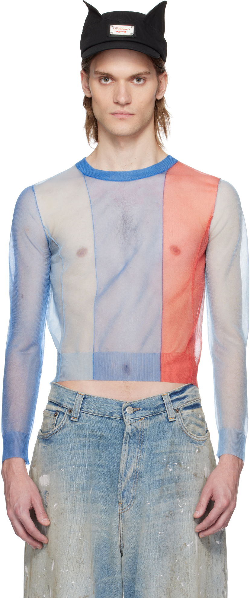 Cветр Charles Jeffrey Loverboy Charles Jeffrey LOVERBOY Sheer Panelled Sweater Різнокольоровий | 54091201
