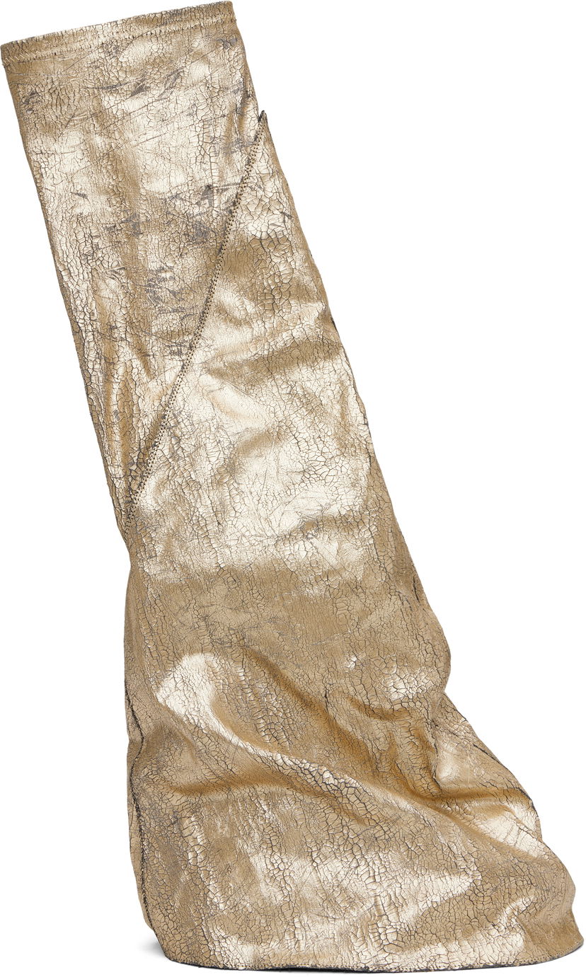 Одяг Rick Owens Rick Owens DRKSHDW Hollywood Fetish Tall Boots Металік | DS01E3815 SGMC