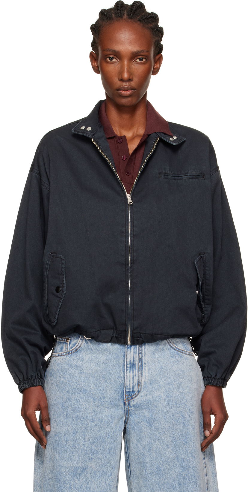 Куртка We11done We11done Harrington Jacket чорний | WD-JP2-25-052-W-NV