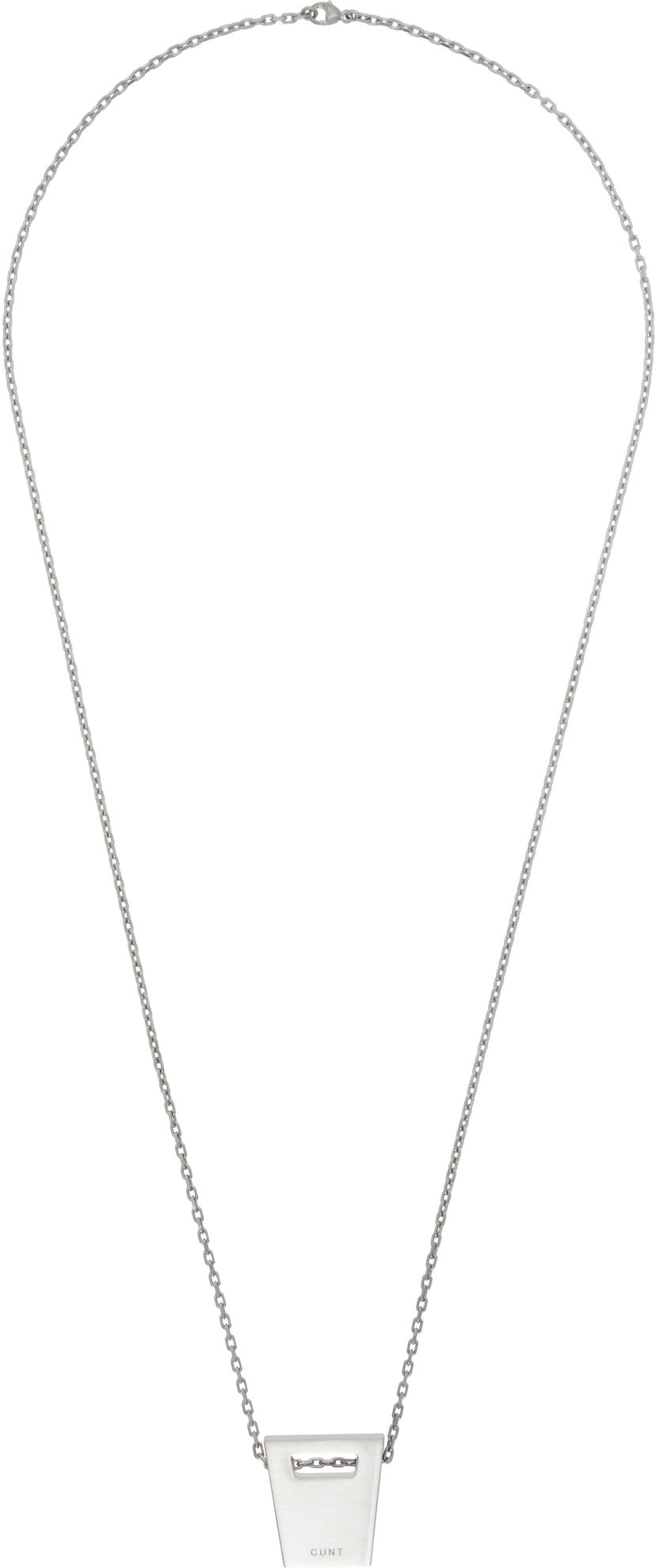 Кольє Rick Owens Rick Owens Hollywood Dogtag Necklace Металік | RJ0000063 MMTHE9