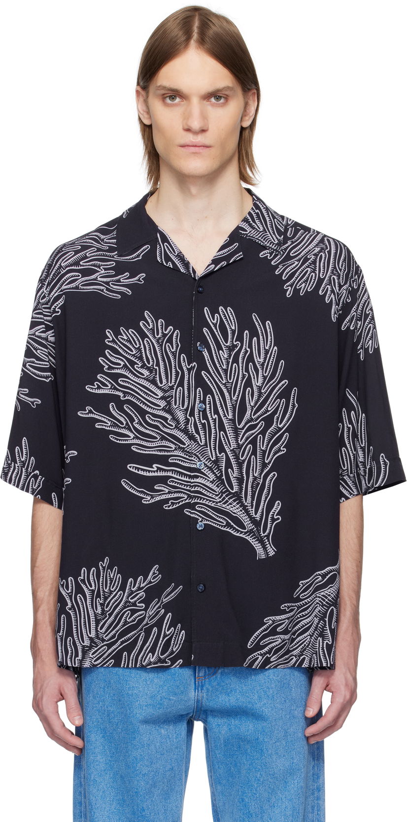 Сорочка BOSS BOSS Coral Print Shirt чорний | 50538280