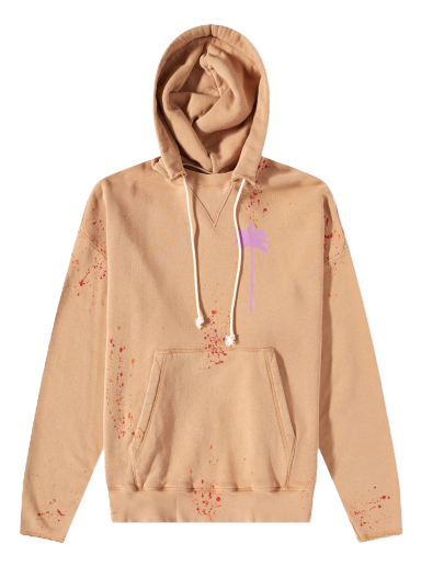 Світшоти Palm Angels Painted Popover Hoodie Помаранчевий | PMBB104S23FLE0016235
