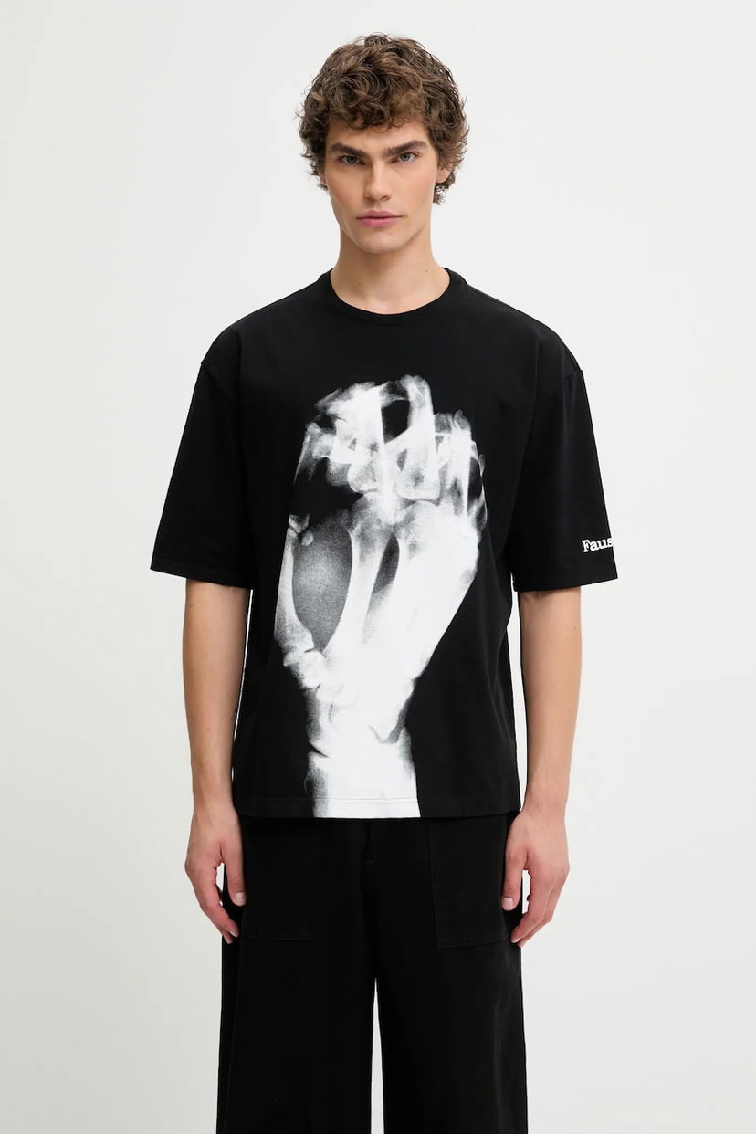 Футболка UNDERCOVER Undercover T-Shirt with Hand X-Ray Print чорний | UC2E4813.8