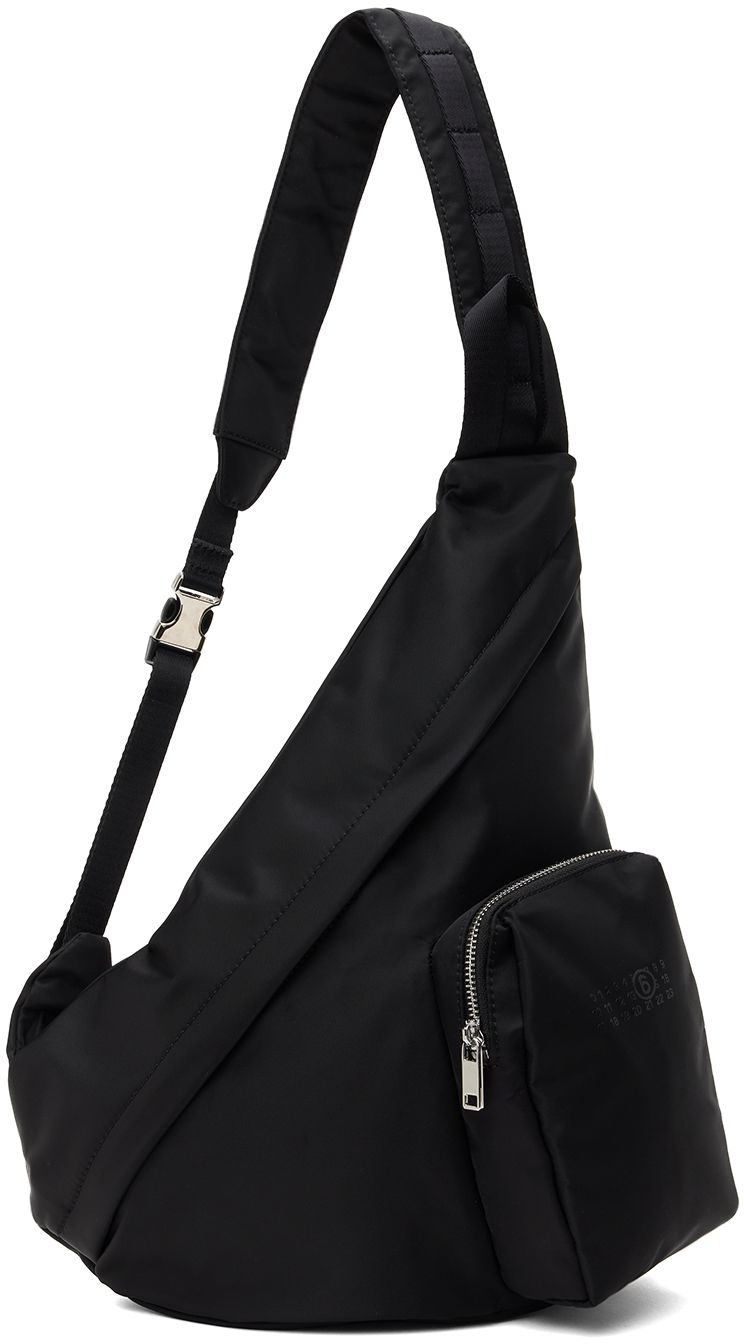 Сумка Maison Margiela Triangle Sling Bag чорний | SB5WG0019 P6416