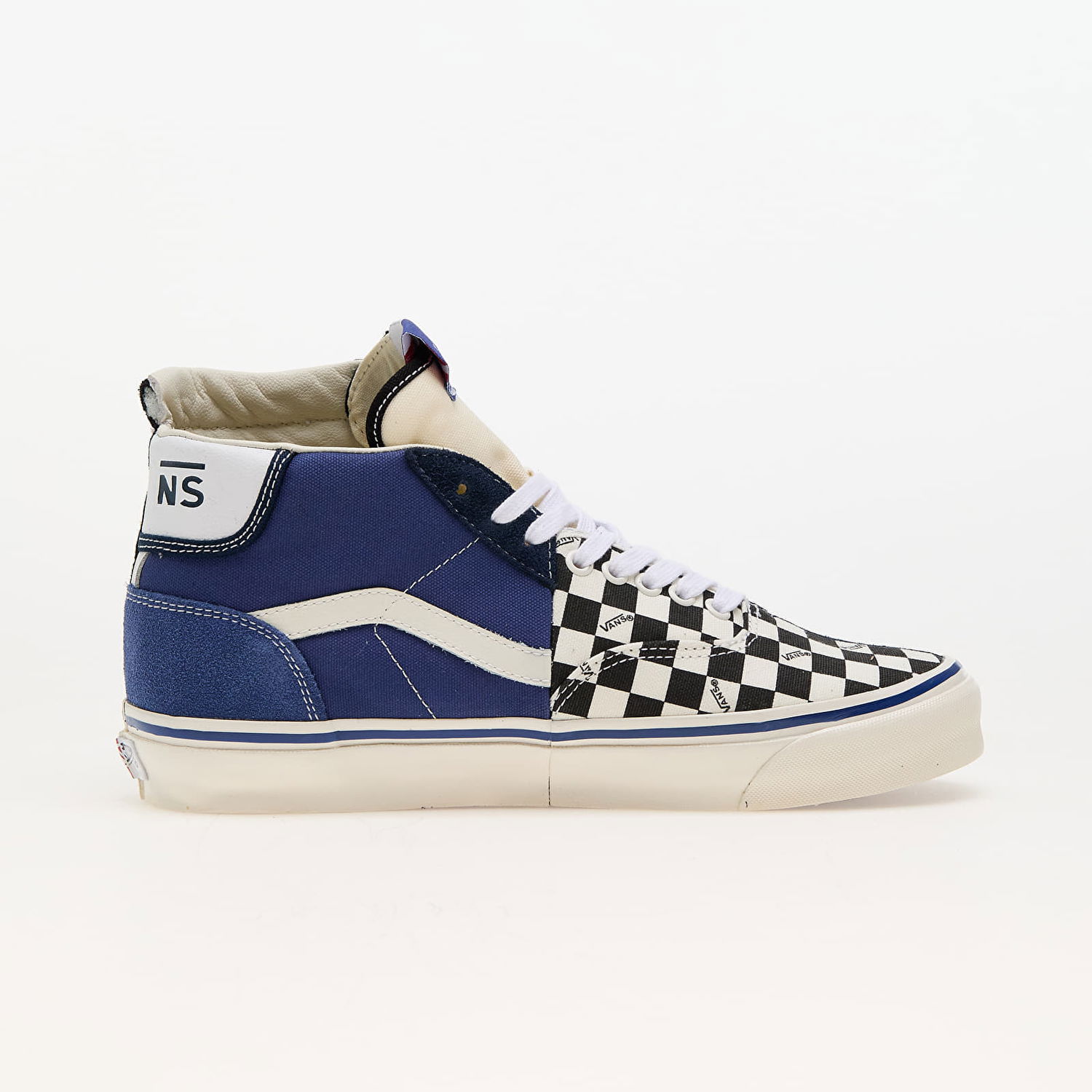 Кросівки та взуття Vans Clash The Wall LX Suede/Canvas Black Checkerboard темно-синій | VN000CNKBKC1, 1