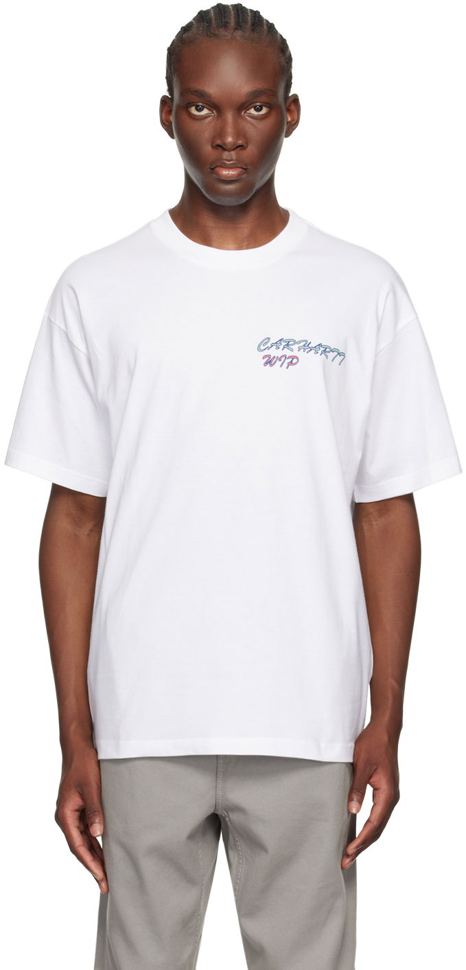 Футболка Carhartt WIP Gelato Logo-Print T-Shirt білий | I033668