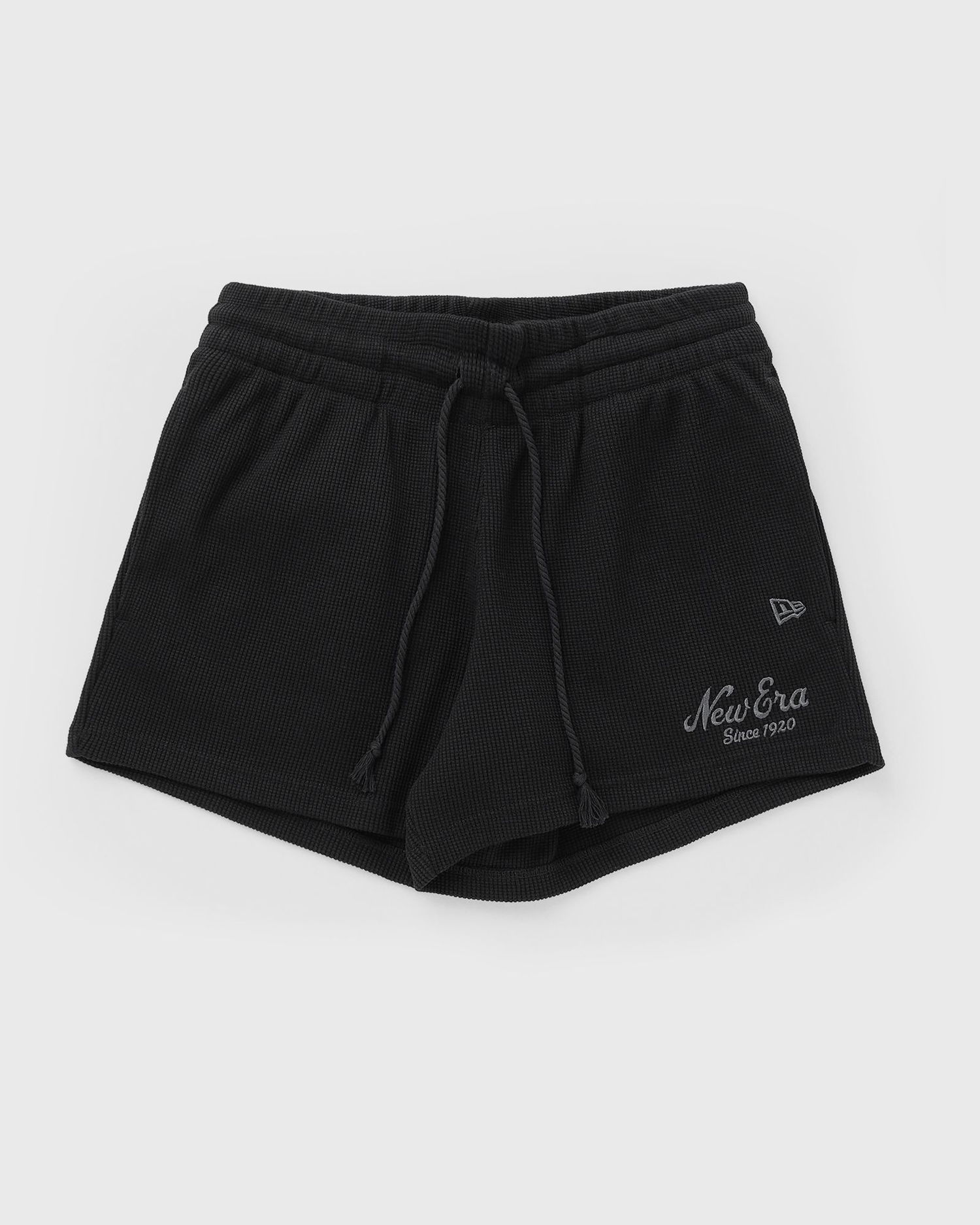 Шорти New Era Waffle Knit Drawstring Shorts чорний | 60667776, 1