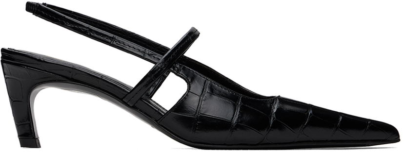 Кросівки та взуття TOTEME The Sharp Slingback Heels чорний | 243-WAS821-LE0076