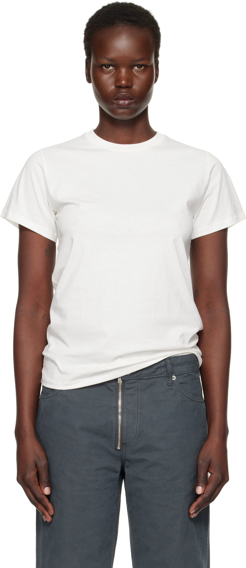 Футболка Baserange Cotton T-Shirt білий | TOCT-CO-000