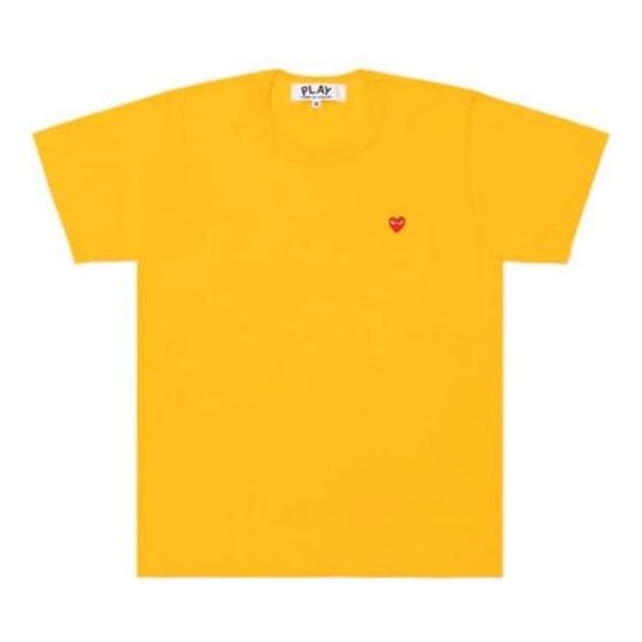Футболка Comme des Garçons PLAY Small Emblem T-Shirt Жовтий | AZ-T314-051-3