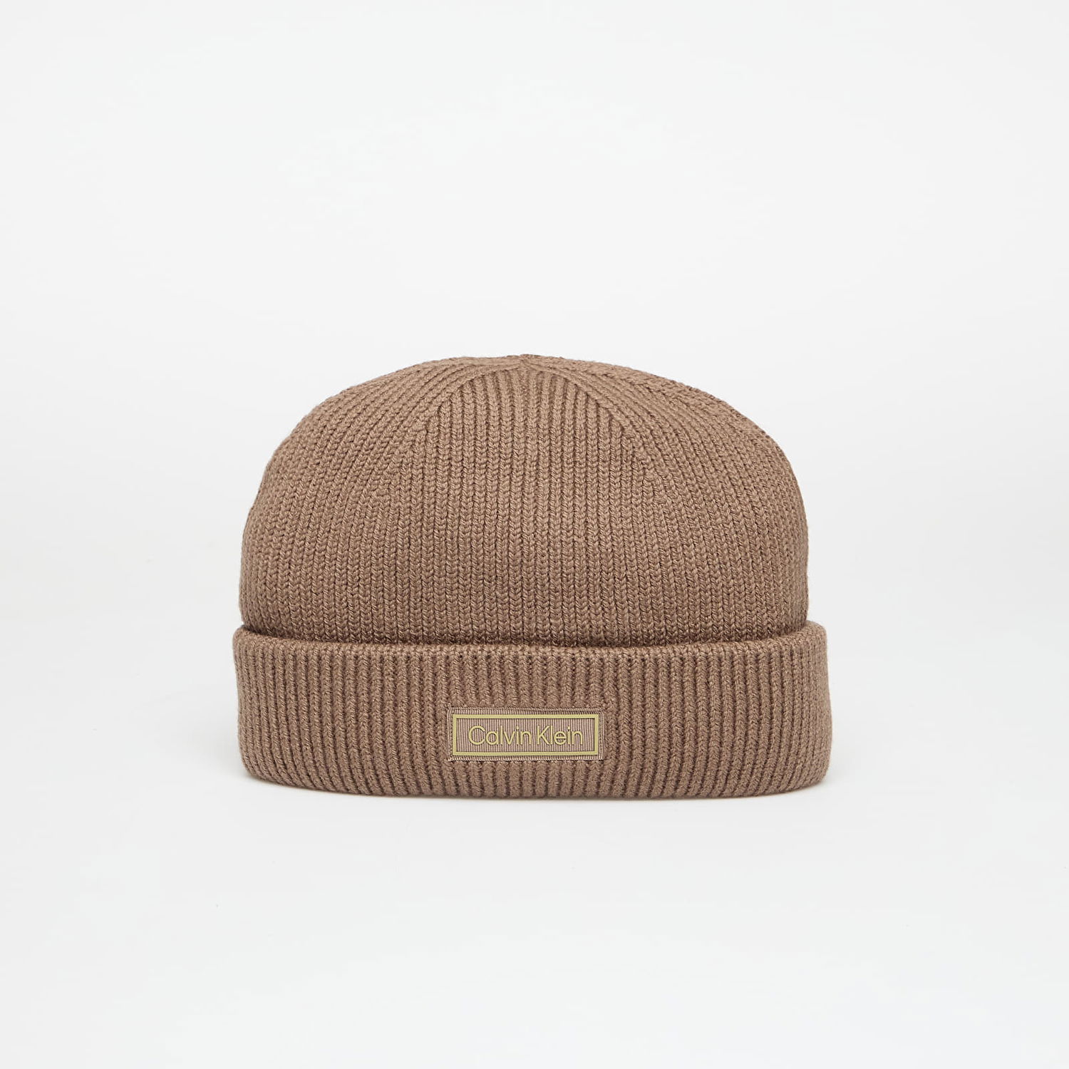 Шапка CALVIN KLEIN Patch Chunky Rib Doc Hat Коричневий | LV04D8058G PF7, 0