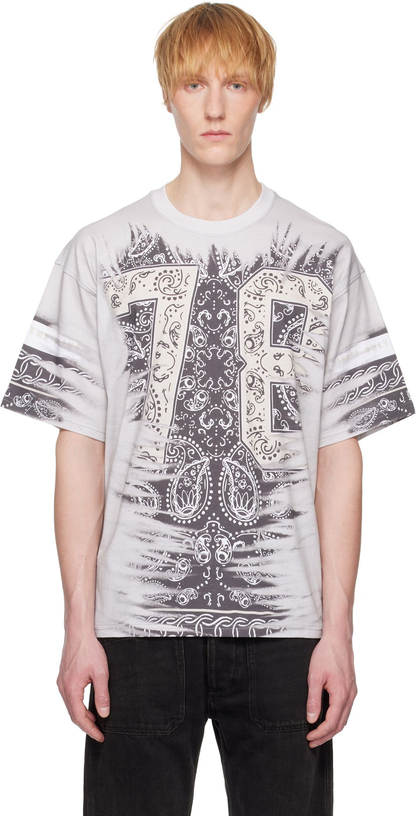 Футболка Diesel Diesel T-Boxt-78-R1 Paisley Print T-Shirt білий | A19649-0HGBZ-72SA