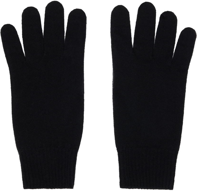 Рукавички The Row The Row Leomarie Knit Gloves чорний | 10072-Y556