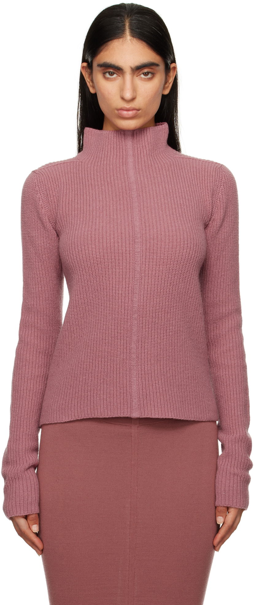 Cветр Rick Owens Porterville Headon Lupetto Turtleneck Sweater Рожевий | RO02D3676 WSBRL