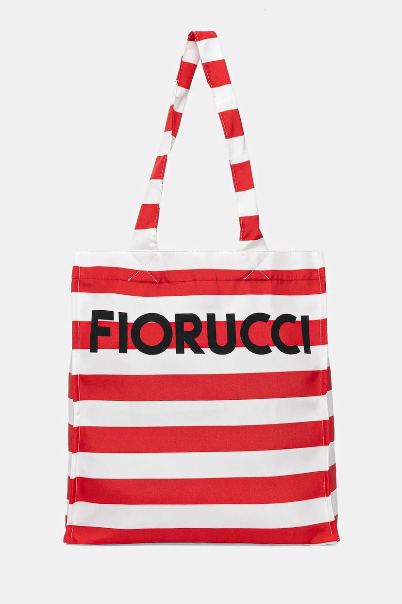сумка-тоут Fiorucci Fiorucci Logo Print Nylon Tote Bag Червоний | W02FPABA275NY01RD02