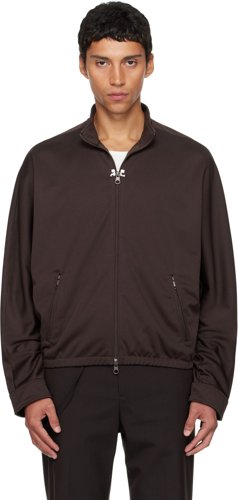Куртка Courrèges Courrèges Interlock Tracksuit Jacket Коричневий | 325JVE134JS0250