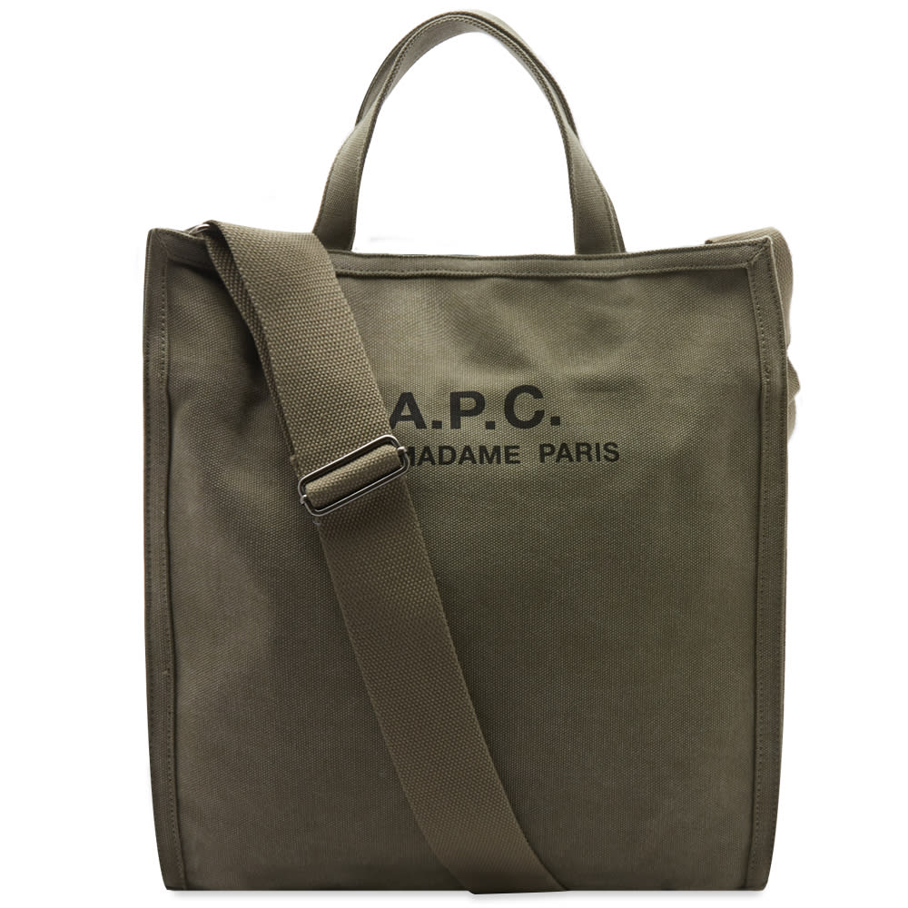 сумка-тоут A.P.C. Recuperation Heavy Canvas Tote Bag Зелений | CODBM-H61318-JAA, 0