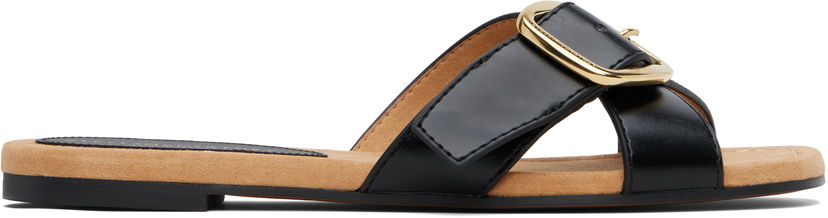 Аксесуари Stella McCartney Stella McCartney Gaia Brushed Alter Mat Sandals чорний | 810572W0U70