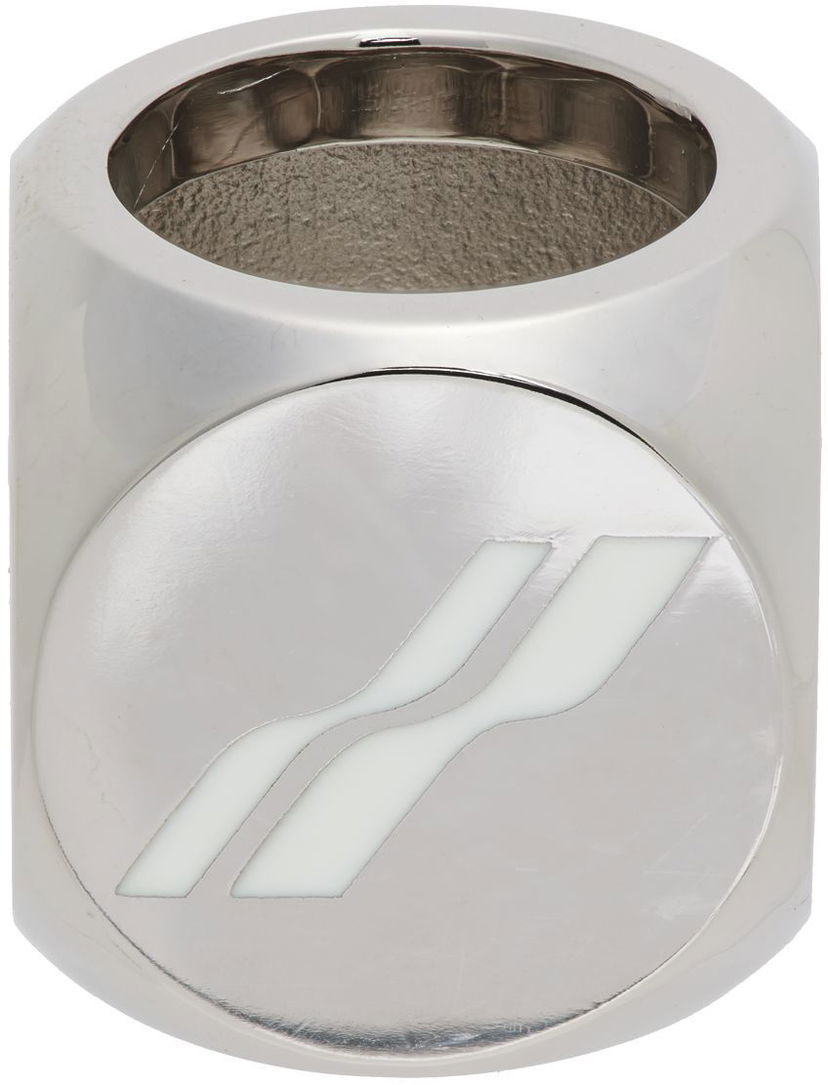 Кільце We11done We11done Logo Dice Ring Металік | WD-AJ1-22-704-U-WH