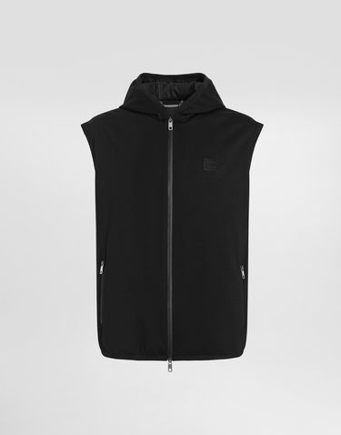 Жилет Dolce & Gabbana Dolce & Gabbana Technical Fabric Hooded Vest чорний | G9AOGTFUGS1N0000, 0