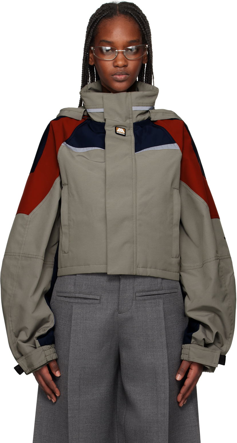 Вітровка Martine Rose Martine Rose Shrunken Sports Jacket Сірий | 741WO10022
