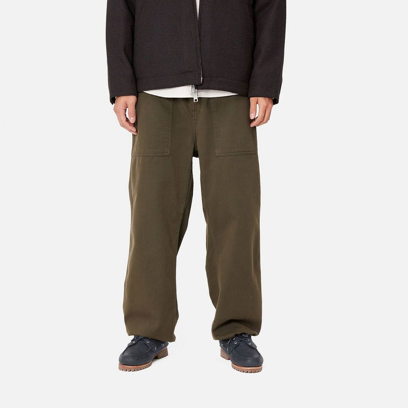 Штани карго Carhartt WIP Relaxed Fit Garment Dyed Cotton Pants Зелений | I033761_9
