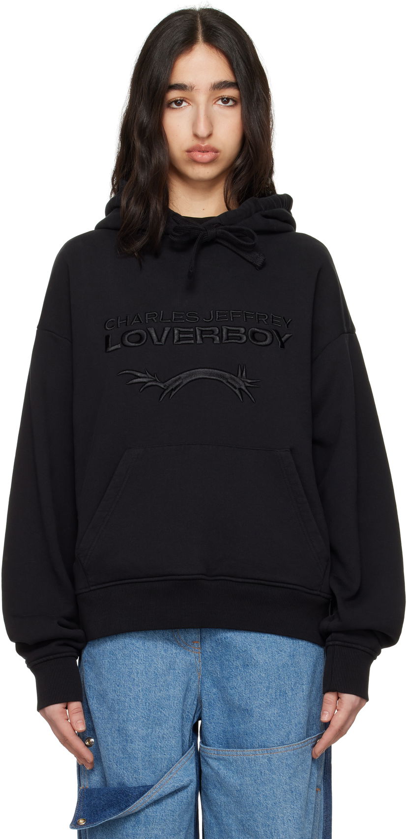 Світшоти Charles Jeffrey Loverboy Charles Jeffrey LOVERBOY Logo Hoodie чорний | 54100401