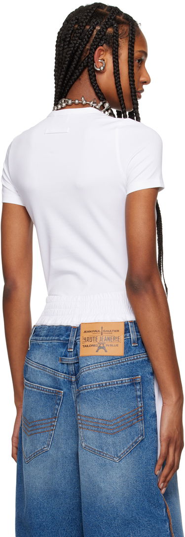 Безрукавка Jean Paul Gaultier Gaultier Women's Graphic Print T-Shirt білий | 24/25-F-TS071I-J056-0100, 2