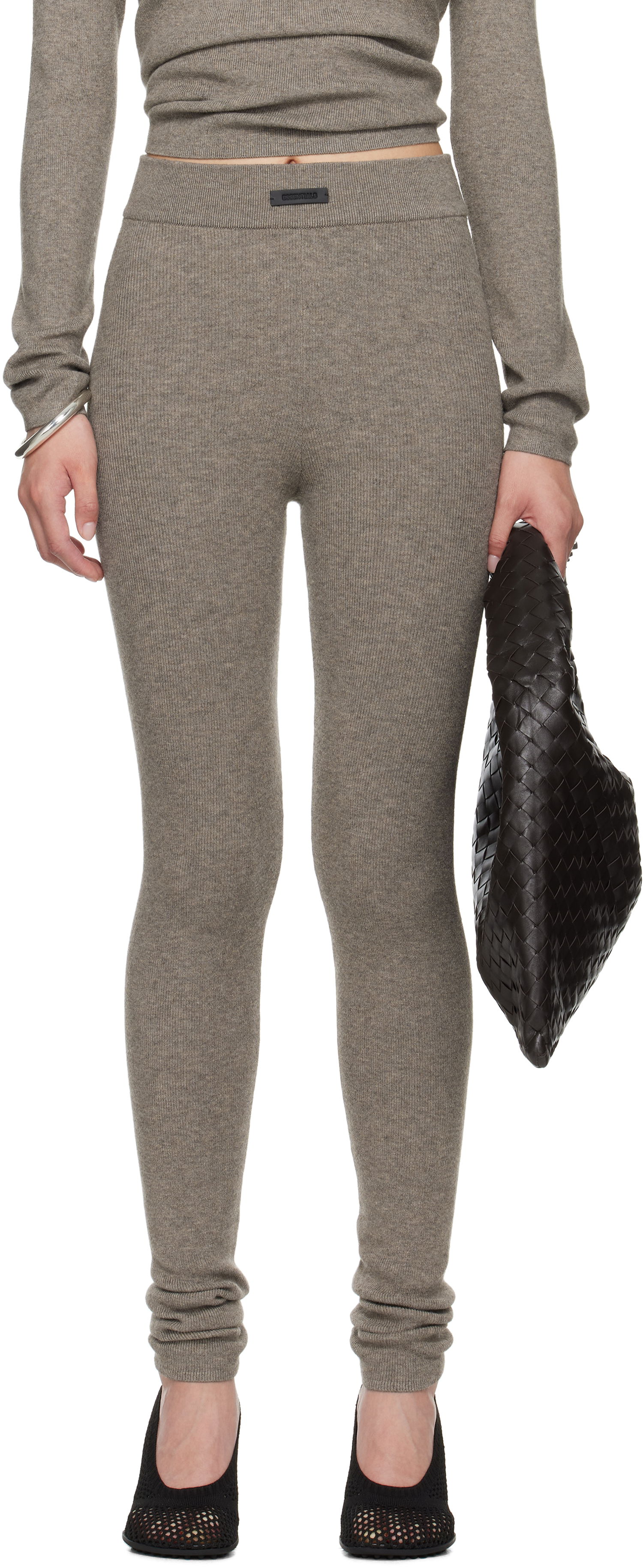 Легінси Fear of God Fear of God ESSENTIALS Soft Rib Leggings Сірий | 192SP257493FW, 0