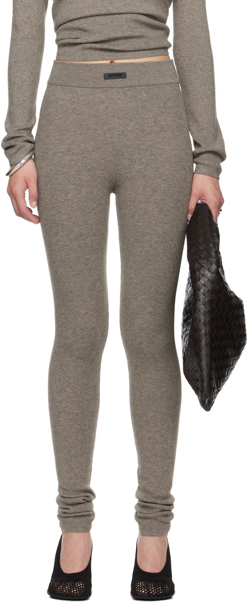 Легінси Fear of God Fear of God ESSENTIALS Soft Rib Leggings Сірий | 192SP257493FW