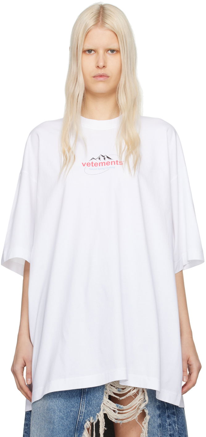 Футболка VETEMENTS Spring Water T-Shirt білий | UE64TR310W