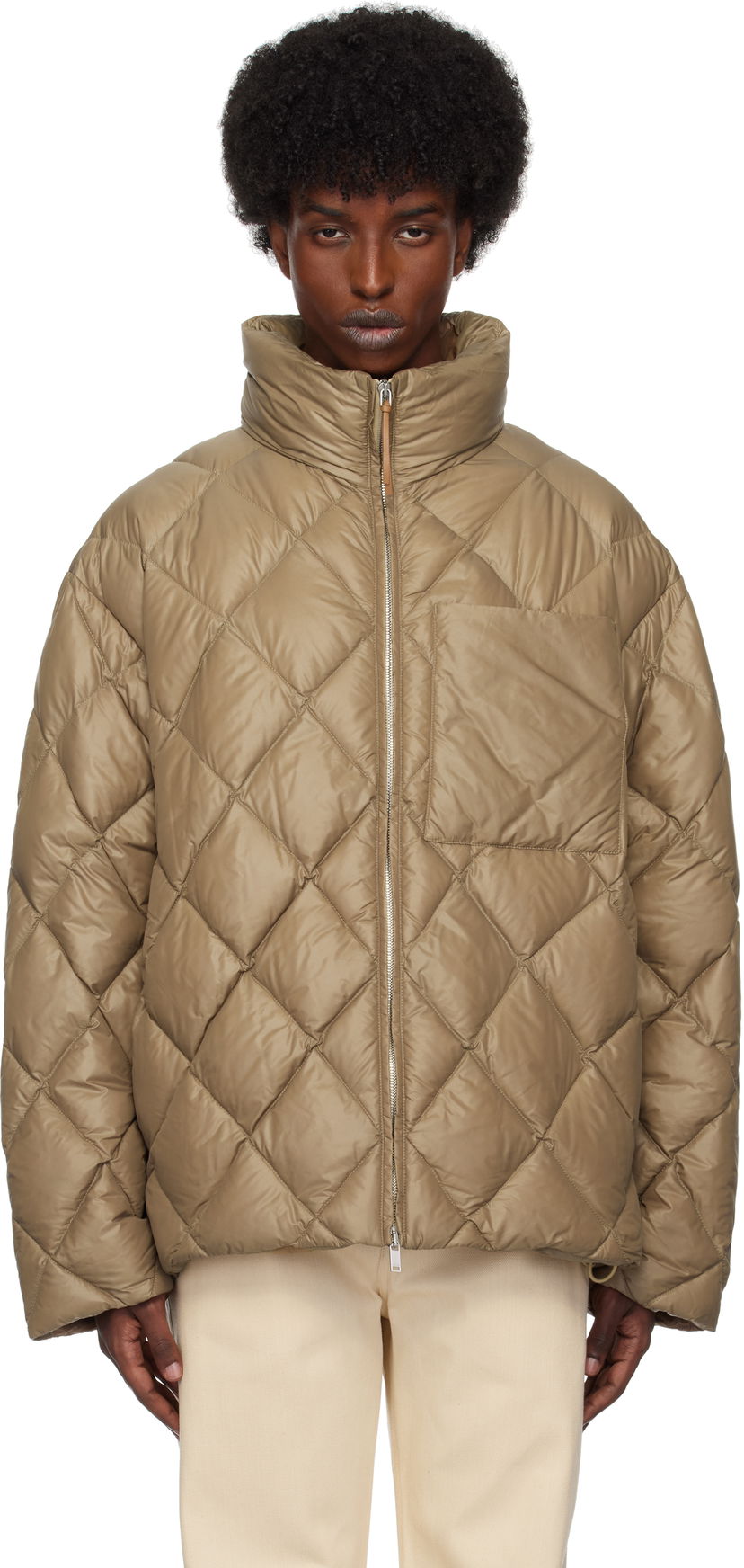Пуховик Jil Sander Quilted Down Jacket Коричневий | J47AF0141_J70007